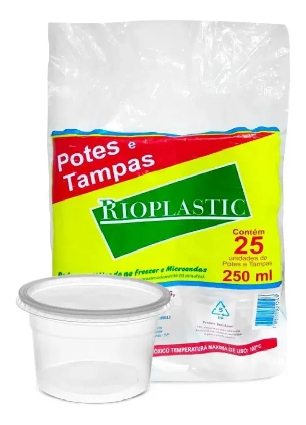 KIT POTE RIOPLASTIC 250 ML CX20X25