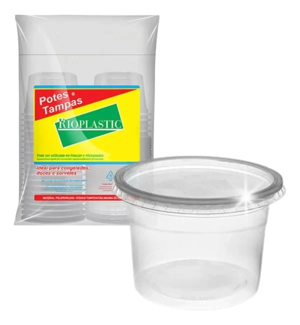 KIT POTE RIOPLASTIC 200 ML CX20X25