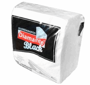 GUARDANAPO DIAMANTE BLACK 20X18CM FD48X40
