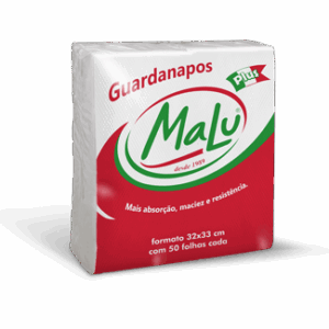 GUARDANAPO MALU 32X33 FD COM 20 UND