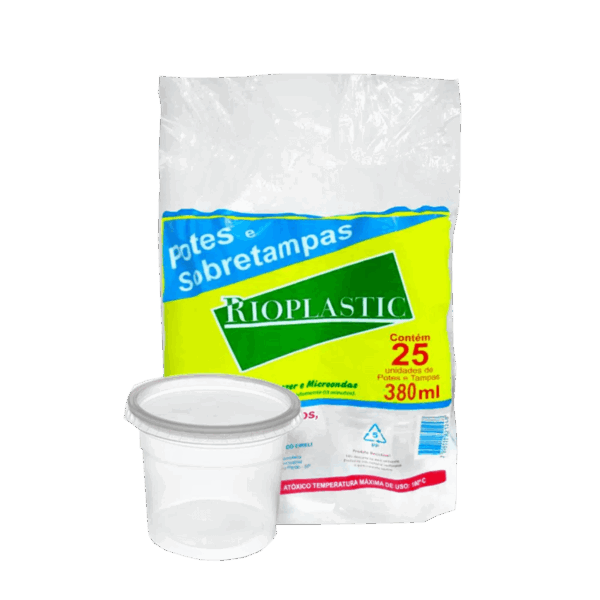 KIT POTE RIOPLASTIC 380 ML CX16X25
