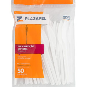 FACA PLAZAPEL REFEIÇÃO BRANCO CX 20X50